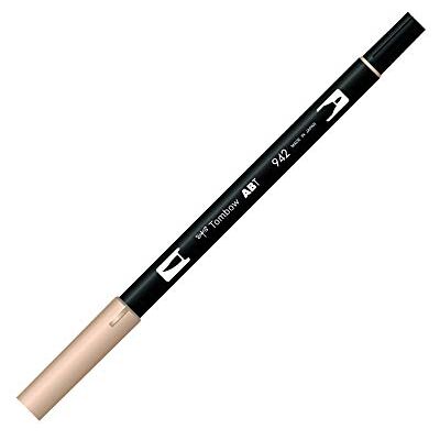 Tombow ABT-942 Fasermaler Dual Brush Pen mit zwei Spitzen, cappuccino, 1 Stück (1er Pack) Tombow ABT-942 Fasermaler Dual Brush Pen mit zwei Spitzen, cappuccino, 1 Stück (1er Pack)