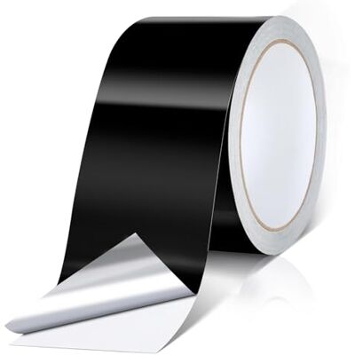 Cozary Aluminium Klebeband Schwarz,50mmx20m Aluband Selbstklebend,Aluminium Dichtband Band zum Reperaturband Alu Klebeband Hitzebeständig Aluminiumklebeband Cozary Aluminium Klebeband Schwarz,50mmx20m Aluband Selbstklebend,Aluminium Dichtband Band zum Reperaturband Alu Klebeband Hitzebeständig Aluminiumklebeband