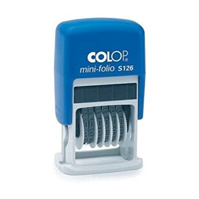 COLOP S126 Mini-Dater 4 mm Ziffernstempel, 6 Bänder COLOP S126 Mini-Dater 4 mm Ziffernstempel, 6 Bänder
