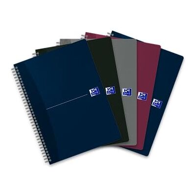 Oxford Spiral-Notizbuch B5, punktkariert, 180 Seiten, 4 Farben, 5 Stück Oxford Spiral-Notizbuch B5, punktkariert, 180 Seiten, 4 Farben, 5 Stück