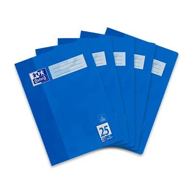Oxford Schulheft A4, 16 Blatt, Lineatur 25, liniert, 5 Stück Oxford Schulheft A4, 16 Blatt, Lineatur 25, liniert, 5 Stück