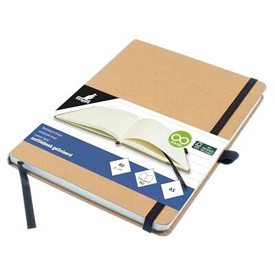 Kangaro Notizbuch A5 Kraft liniert HC 96 blatt 80 Gramm Kangaro Notizbuch A5 Kraft liniert HC 96 blatt 80 Gramm
