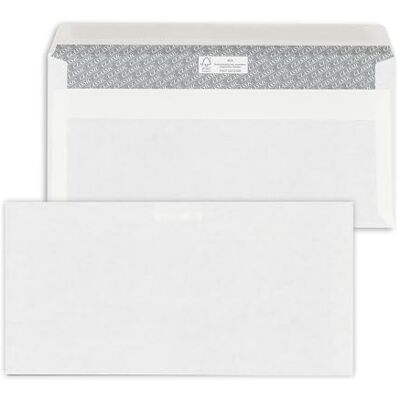ÖKI Kuvert C5/6, 100 Stück, Briefumschlag selbstklebend, 110x220mm, 80g, weiß ÖKI Kuvert C5/6, 100 Stück, Briefumschlag selbstklebend, 110x220mm, 80g, weiß