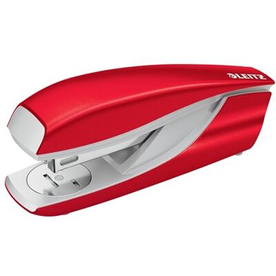 Leitz WOW Heftgerät, 30 Blatt Tacker inkl. 200x Heftklammern, Ergonomischer Hefter aus Metall mit Kunststoffelementen, Ideal für Büro, Home Office, Geschäfte & Schule, Rot, 55021026 Leitz WOW Heftgerät, 30 Blatt Tacker inkl. 200x Heftklammern, Ergonomischer Hefter aus Metall mit Kunststoffelementen, Ideal für Büro, Home Office, Geschäfte & Schule, Rot, 55021026
