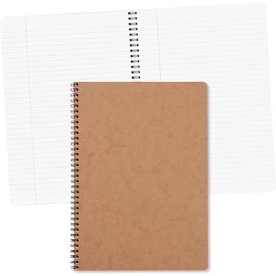 Clairefontaine 78145C Spiralbuch Age Bag DIN A4, 21 x 29,7 cm, liniert mit Rand, 50 Blatt 1 Stück braun Clairefontaine 78145C Spiralbuch Age Bag DIN A4, 21 x 29,7 cm, liniert mit Rand, 50 Blatt 1 Stück braun