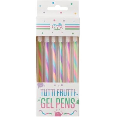 Tinc Multicolor-Gelstifte Tutti Frutti Set mit 6 Stiften mit Regenbogenwechselnder Tinte und Fruchtigen Düften Kreatives Papeterie-Accessoire für Schule und Zuhause Mehrfarbig Set von 6 Tinc Multicolor-Gelstifte Tutti Frutti Set mit 6 Stiften mit Regenbogenwechselnder Tinte und Fruchtigen Düften Kreatives Papeterie-Accessoire für Schule und Zuhause Mehrfarbig Set von 6