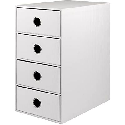 Rössler SOHO 4er Schubladenbox aus Papier Büro Organizer Schreibtisch Schubladen Organizer Büro Zubehör & Bürobedarf Schreibtisch Organizer Box 18 x 25 x 32 cm 1 Stück Farbe: Weiß Rössler SOHO 4er Schubladenbox aus Papier Büro Organizer Schreibtisch Schubladen Organizer Büro Zubehör & Bürobedarf Schreibtisch Organizer Box 18 x 25 x 32 cm 1 Stück Farbe: Weiß