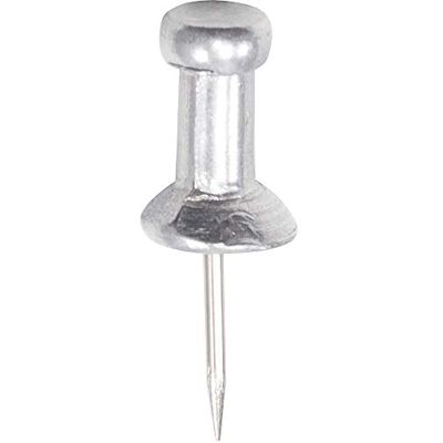 Advantus GEM CPAL3 Pinnnadeln mit Aluminiumkopf, Aluminium, Silber, 0,95 cm (3/8 Zoll), 100 Stück Advantus GEM CPAL3 Pinnnadeln mit Aluminiumkopf, Aluminium, Silber, 0,95 cm (3/8 Zoll), 100 Stück