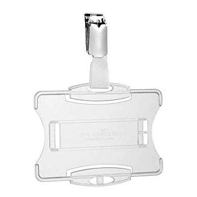 Durable Ausweiskartenhalter (für Betriebsausweis mit Clip, 87 x 54 mm (Innenmaß)) Packung à 25 Stück, transparent, 811819 Durable Ausweiskartenhalter (für Betriebsausweis mit Clip, 87 x 54 mm (Innenmaß)) Packung à 25 Stück, transparent, 811819