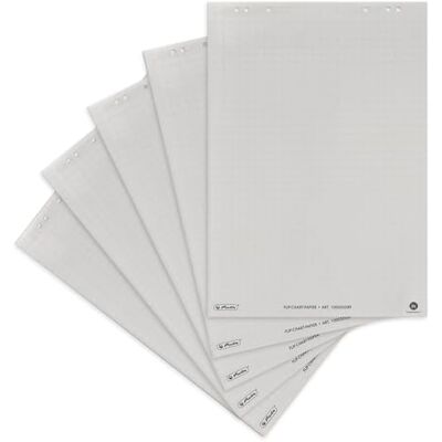 LANDRÉ herlitz Flipchartpapier Recycling, kariert, 65 x 98 cm, mit 20 Blatt je Block, gerollt verpackt, 6 fach Lochung, 5 Stück LANDRÉ herlitz Flipchartpapier Recycling, kariert, 65 x 98 cm, mit 20 Blatt je Block, gerollt verpackt, 6 fach Lochung, 5 Stück