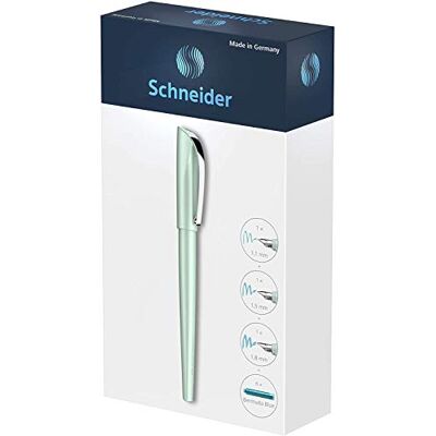 Schneider 143811 Callissima Kalligraphie Füller Geschenk-Set (3 verschiedene Federstärken inkl. Patronen) mint, 4-teiliges Set Schneider 143811 Callissima Kalligraphie Füller Geschenk-Set (3 verschiedene Federstärken inkl. Patronen) mint, 4-teiliges Set