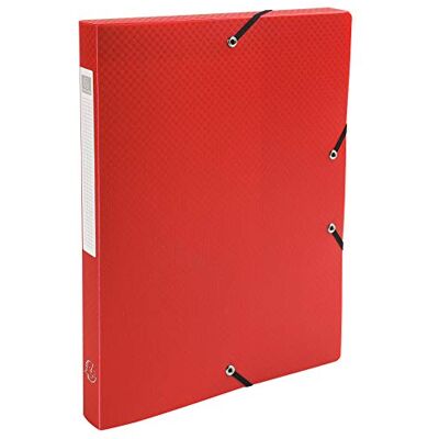 Exacompta Archivbox PP Opak A4 Rücken 2,5 cm rot Exacompta Archivbox PP Opak A4 Rücken 2,5 cm rot