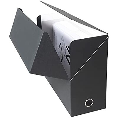 Exacompta 89421E Premium Transferbox aus Leinwandpapier 12cm Rückenbreite mit Griffloch DIN A4 schwarz ideale Transportbox und perfekt geeignet für die sichere Aufbewahrung Ihrer Ordner Exacompta 89421E Premium Transferbox aus Leinwandpapier 12cm Rückenbreite mit Griffloch DIN A4 schwarz ideale Transportbox und perfekt geeignet für die sichere Aufbewahrung Ihrer Ordner