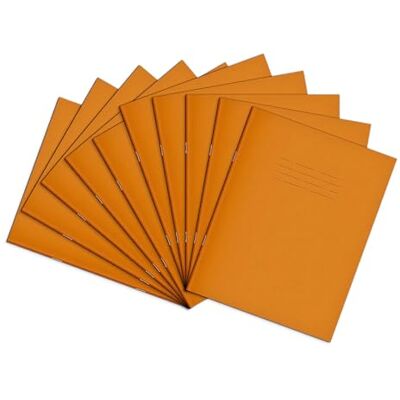 Rhino A5+ Schulhefte, 80 Seiten/10 mm, kariertes Papier, 10 Stück, 9 x 7 Schreibbuch, Büro- und Schulbedarf, Orange Rhino A5+ Schulhefte, 80 Seiten/10 mm, kariertes Papier, 10 Stück, 9 x 7 Schreibbuch, Büro- und Schulbedarf, Orange