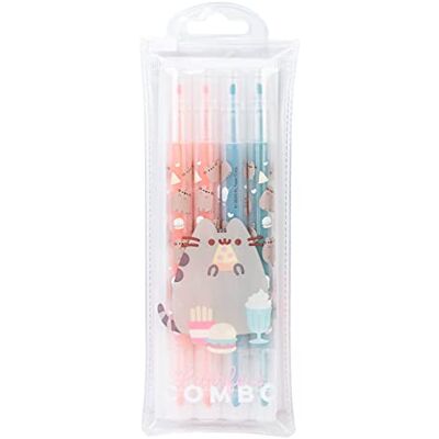 Grupo Erik Textmarker Buntstift Pusheen Filzstifte Pastell Dualspitzen 4 Highlighter Stift, SSGE001 Grupo Erik Textmarker Buntstift Pusheen Filzstifte Pastell Dualspitzen 4 Highlighter Stift, SSGE001