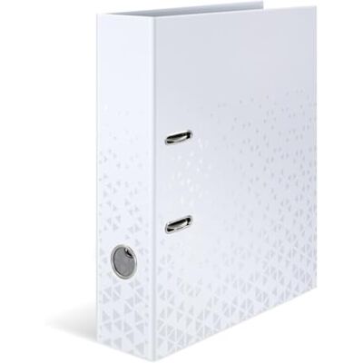 Herma Ordner A4 Farbe Weiß Set, 5 Stück, 7 cm breit, Kinder Ringordner mit Muster, einfarbiger Aktenordner mit glänzender Veredelung und Innendruck für Jungen und Mädchen Herma Ordner A4 Farbe Weiß Set, 5 Stück, 7 cm breit, Kinder Ringordner mit Muster, einfarbiger Aktenordner mit glänzender Veredelung und Innendruck für Jungen und Mädchen
