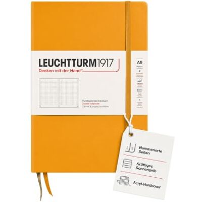 LEUCHTTURM1917 363387 Notizbuch Medium (A5), Hardcover, 251 nummerierte Seiten, Rising Sun, dotted LEUCHTTURM1917 363387 Notizbuch Medium (A5), Hardcover, 251 nummerierte Seiten, Rising Sun, dotted