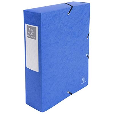 Exacompta Archivbox Exabox A4 Rücken 8 cm blau Exacompta Archivbox Exabox A4 Rücken 8 cm blau