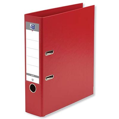 Oxford Ordner mit Hebel, Smart Pro+, A4XL, Rücken 80 mm, 2 Ringe, Umschlag aus Polypropylen, Rot Oxford Ordner mit Hebel, Smart Pro+, A4XL, Rücken 80 mm, 2 Ringe, Umschlag aus Polypropylen, Rot