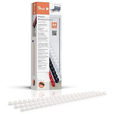Peach Plastikbinderücken A4-8mm 45 Blatt 100 Stück weiß PB408-01 Peach Plastikbinderücken A4-8mm 45 Blatt 100 Stück weiß PB408-01