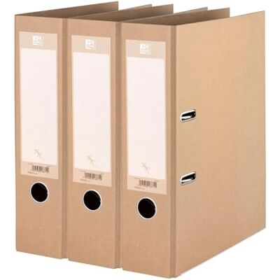 Oxford Ordner A4, 8 cm breit, gut für die Umwelt, in beige, 3 Stück Oxford Ordner A4, 8 cm breit, gut für die Umwelt, in beige, 3 Stück