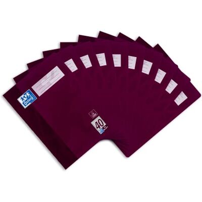 Oxford Schulheft A4, 32 Blatt, Lineatur 40, kariert mit Rahmen, 10 Stück Oxford Schulheft A4, 32 Blatt, Lineatur 40, kariert mit Rahmen, 10 Stück