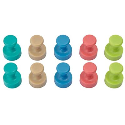 MAUL Neodym Kegelmagnet Ø12x16mm (10 Stück) Magnet für Magnettafel, Whiteboard, Büro, Kühlschrank Magnete stark mit 1,5 kg Haftkraft Magnete in modernem Design Bunt Moderne Farben MAUL Neodym Kegelmagnet Ø12x16mm (10 Stück) Magnet für Magnettafel, Whiteboard, Büro, Kühlschrank Magnete stark mit 1,5 kg Haftkraft Magnete in modernem Design Bunt Moderne Farben