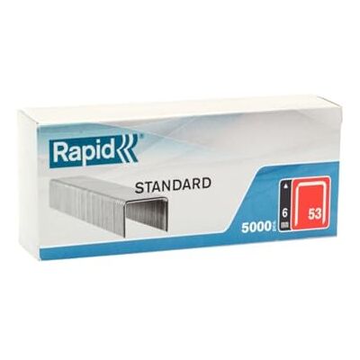Rapid 40108657 Heftklammern 53/6mm Standard, verzinkt, 5000 Stück Rapid 40108657 Heftklammern 53/6mm Standard, verzinkt, 5000 Stück