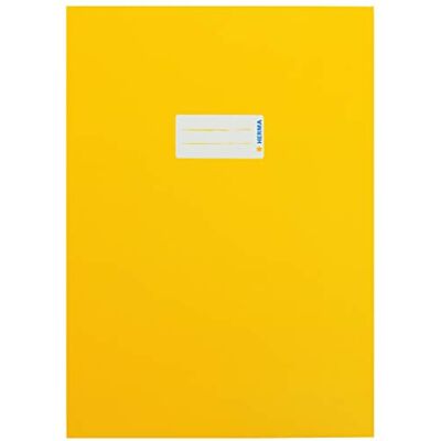 Herma 19746 Heftumschläge A4 Karton Gelb, 10 Stück, Hefthüllen mit Beschriftungsfeld aus stabilem & extra starkem Papier, Heftschoner Set für Schulhefte, farbig Herma 19746 Heftumschläge A4 Karton Gelb, 10 Stück, Hefthüllen mit Beschriftungsfeld aus stabilem & extra starkem Papier, Heftschoner Set für Schulhefte, farbig