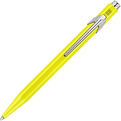 Caran d'Ache Kugelschreiber 849 POPLINE Fluo Gelb mit Etui, 1 Stück (1er Pack) Caran d'Ache Kugelschreiber 849 POPLINE Fluo Gelb mit Etui, 1 Stück (1er Pack)