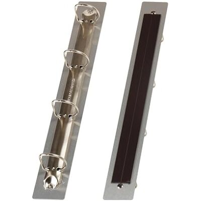 Djois Tarifold 92166 Magnetischer Ringhalter, A4 und A3, grau/schwarz, 32 x 4 cm Djois Tarifold 92166 Magnetischer Ringhalter, A4 und A3, grau/schwarz, 32 x 4 cm