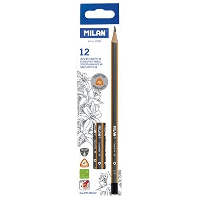 MILAN Box 12 x 4B dreieckige Graphitstifte 71230512 MILAN Box 12 x 4B dreieckige Graphitstifte 71230512