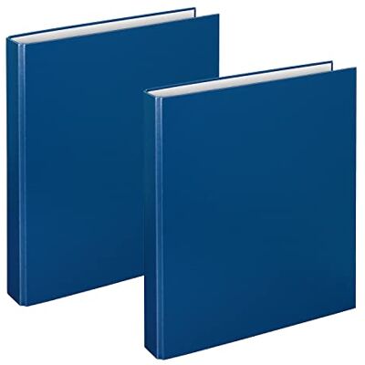 VELOFLEX A114105 Ringbuch Basic Blau, 2 DIN A4 Ordner mit 2-Ring-Mechanik, Füllhöhe 25 mm für Schule,Büro und Alltag VELOFLEX A114105 Ringbuch Basic Blau, 2 DIN A4 Ordner mit 2-Ring-Mechanik, Füllhöhe 25 mm für Schule,Büro und Alltag