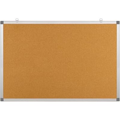 OFFICER PRODUCTS OFFICE PRODUCTS Pinnwand Notizbrett aus Kork / 60 x 45 cm/ 1 Stück/Rechteckig Aluminumrahmen/Korktafel Korkplatte Korkwand Kork/ideal für Zuhause und fürs Büro/Memoboard OFFICER PRODUCTS OFFICE PRODUCTS Pinnwand Notizbrett aus Kork / 60 x 45 cm/ 1 Stück/Rechteckig Aluminumrahmen/Korktafel Korkplatte Korkwand Kork/ideal für Zuhause und fürs Büro/Memoboard