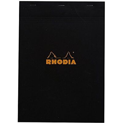 Rhodia 182009C Notizblock N.18 A4 80 Blatt kariert Schwarz Rhodia 182009C Notizblock N.18 A4 80 Blatt kariert Schwarz