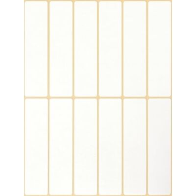 Avery 3328 Haushaltsetiketten selbstklebend (76 x 19 mm, 324 Aufkleber auf 27 Bogen, Vielzweck-Etiketten für Haushalt, Schule und Büro zum Beschriften und Kennzeichnen) blanko, weiß Avery 3328 Haushaltsetiketten selbstklebend (76 x 19 mm, 324 Aufkleber auf 27 Bogen, Vielzweck-Etiketten für Haushalt, Schule und Büro zum Beschriften und Kennzeichnen) blanko, weiß