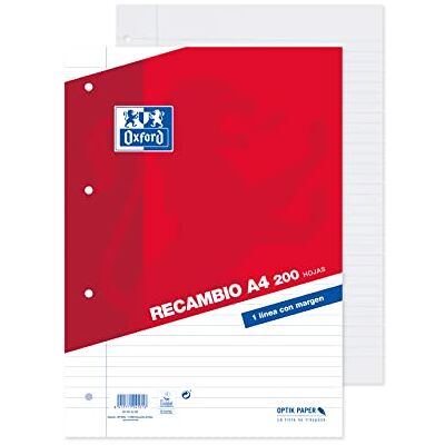 Oxford , A4-Blätter, liniert, perforiert, 200 Blatt Oxford , A4-Blätter, liniert, perforiert, 200 Blatt