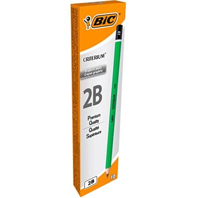BIC Bleistift Criterium 550, Härtegrad: 2B, sechseckig VE=12 BIC Bleistift Criterium 550, Härtegrad: 2B, sechseckig VE=12