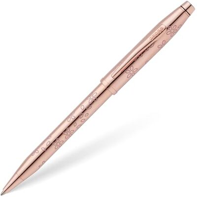 Cross Century II Kugelschreiber Cherry Blossom (Strichstäke M, Schreibfarbe: schwarz, Drehmechank, inkl. Premium Geschenkbox) Rosegold lackiert, Beschläge Edelstahl rosagold plattiert Cross Century II Kugelschreiber Cherry Blossom (Strichstäke M, Schreibfarbe: schwarz, Drehmechank, inkl. Premium Geschenkbox) Rosegold lackiert, Beschläge Edelstahl rosagold plattiert