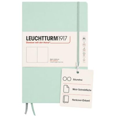 LEUCHTTURM1917 370281 Notizbuch Composition (B5), Hardcover, 219 nummerierte Seiten, Mint Green, Blanko LEUCHTTURM1917 370281 Notizbuch Composition (B5), Hardcover, 219 nummerierte Seiten, Mint Green, Blanko