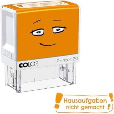 COLOP NIO School Motivationsstempel „Hausaufgaben nicht gemacht“ Selbstfärbender Lehrerstempel Abdruckfarbe Shiny Orange (Orange) 38 x 14 mm Ideal für Grundschule & Hausaufgaben Grundschule COLOP NIO School Motivationsstempel „Hausaufgaben nicht gemacht“ Selbstfärbender Lehrerstempel Abdruckfarbe Shiny Orange (Orange) 38 x 14 mm Ideal für Grundschule & Hausaufgaben Grundschule