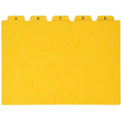 Pagna 25251-05 Leitregister, Pressspan, A5, Gelb Pagna 25251-05 Leitregister, Pressspan, A5, Gelb
