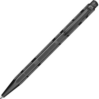 Caran d'Ache CARAN D’ACHE Ecridor Black Lines Kugelschreiber, palladiumbeschichtet mit Guillochierung, Druckmechanik, Swiss Made Kugelschreiber Caran d'Ache CARAN D’ACHE Ecridor Black Lines Kugelschreiber, palladiumbeschichtet mit Guillochierung, Druckmechanik, Swiss Made Kugelschreiber