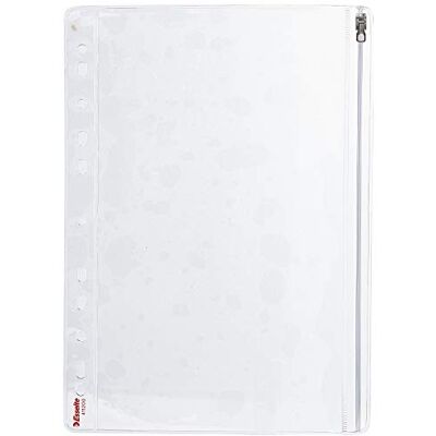 Esselte Reißverschlusstasche (DIN A4, PVC, Öffnung seitlich), 5 Stück transparent Esselte Reißverschlusstasche (DIN A4, PVC, Öffnung seitlich), 5 Stück transparent