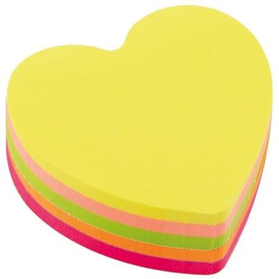 D.RECT 110799 Haftnotizwürfel Super Sticky Notes Notiz Klebezettel Selbstklebende Haftnotizzettel in 70x70mm 400 Blatt Herz Neon D.RECT 110799 Haftnotizwürfel Super Sticky Notes Notiz Klebezettel Selbstklebende Haftnotizzettel in 70x70mm 400 Blatt Herz Neon