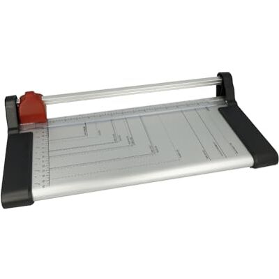 Westcott Papierschneider A4 Rollenschneider Papierschneidemaschine für bis zu 10 Blatt 30cm (12") Länge perfekt für A4 und kleinere Formate E-160000 00 Westcott Papierschneider A4 Rollenschneider Papierschneidemaschine für bis zu 10 Blatt 30cm (12") Länge perfekt für A4 und kleinere Formate E-160000 00