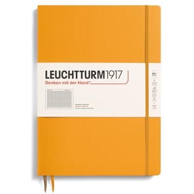 LEUCHTTURM1917 368144 Notizbuch Master Slim (A4+), Hardcover, 123 nummerierte Seiten, Rising Sun, kariert LEUCHTTURM1917 368144 Notizbuch Master Slim (A4+), Hardcover, 123 nummerierte Seiten, Rising Sun, kariert