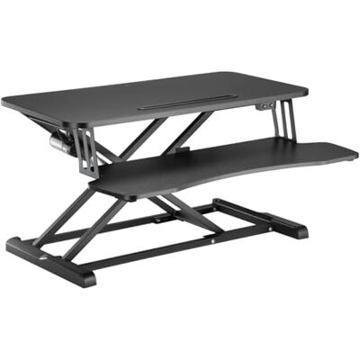 Logilink EO0054 Schreibtischaufsatz mit Tastaturablage, Tragkraft bis bis 20 kg, elektrisch verstellbar, Farbe: Schwarz Logilink EO0054 Schreibtischaufsatz mit Tastaturablage, Tragkraft bis bis 20 kg, elektrisch verstellbar, Farbe: Schwarz