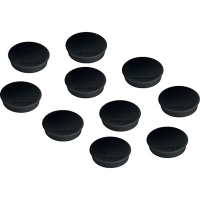 Franken Magnete Stark Rund, 10 Stück, Hochwertige Haftmagnete für Büro und Haushalt mit hoher Haftkraft, ideal für Whiteboards, Kühlschrank, Plantafeln oder Schaukästen, 38 mm, Schwarz, HMS36 10 Franken Magnete Stark Rund, 10 Stück, Hochwertige Haftmagnete für Büro und Haushalt mit hoher Haftkraft, ideal für Whiteboards, Kühlschrank, Plantafeln oder Schaukästen, 38 mm, Schwarz, HMS36 10