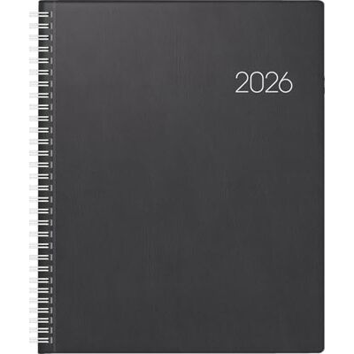 BRUNNEN Buchkalender Mod. Manager Wt 7 weektimer '26 210×260 mm, Kunststoff, schwarz BRUNNEN Buchkalender Mod. Manager Wt 7 weektimer '26 210×260 mm, Kunststoff, schwarz